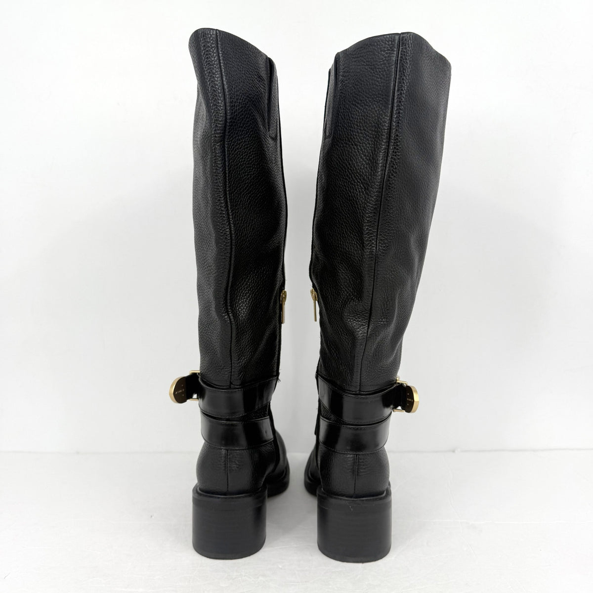 Vince Camuto Womens Gini Knee High Boot US 6.5 Wide XW CALF Black Leather NWOB