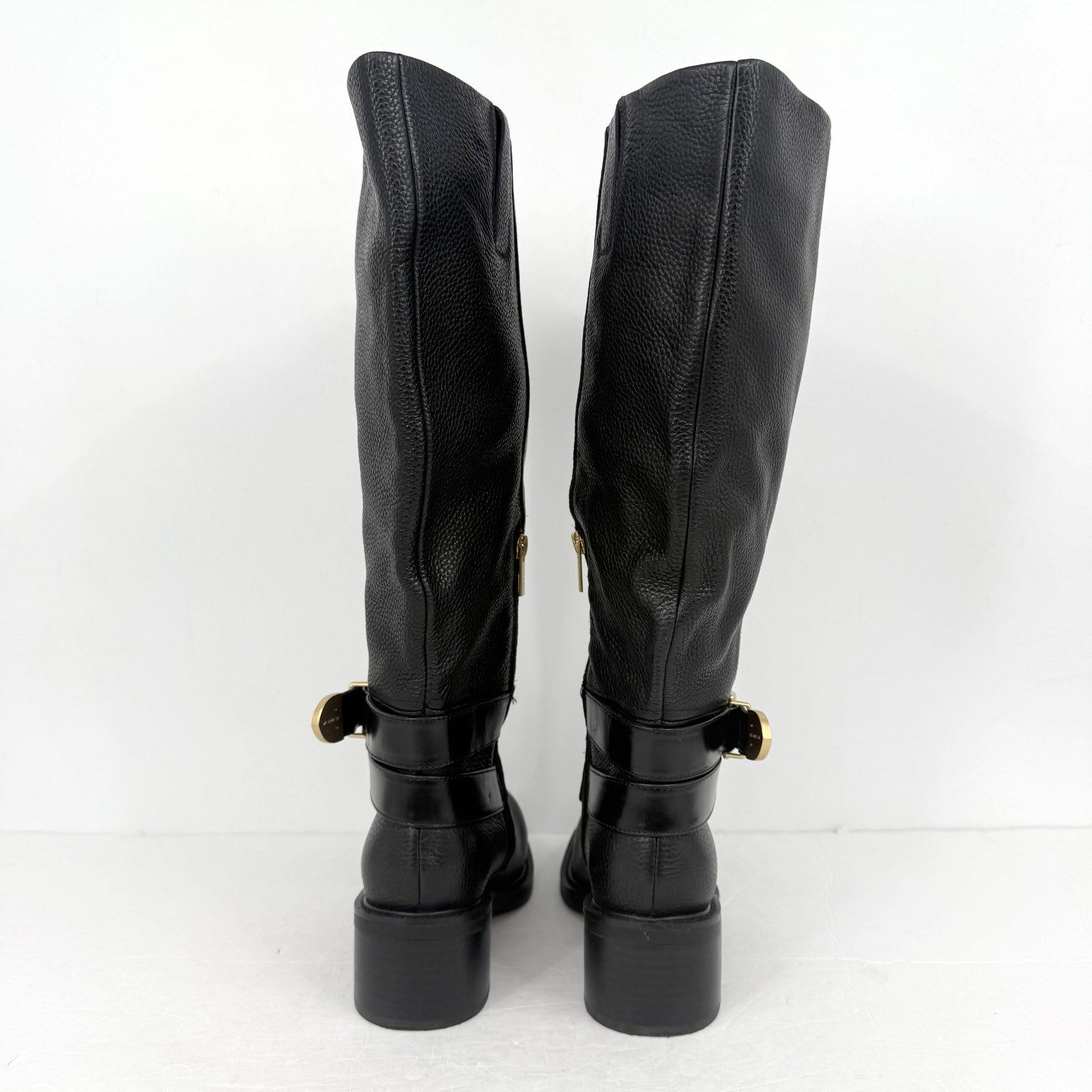Vince Camuto Womens Gini Knee High Boot US 6.5 Wide XW CALF Black Leather NWOB