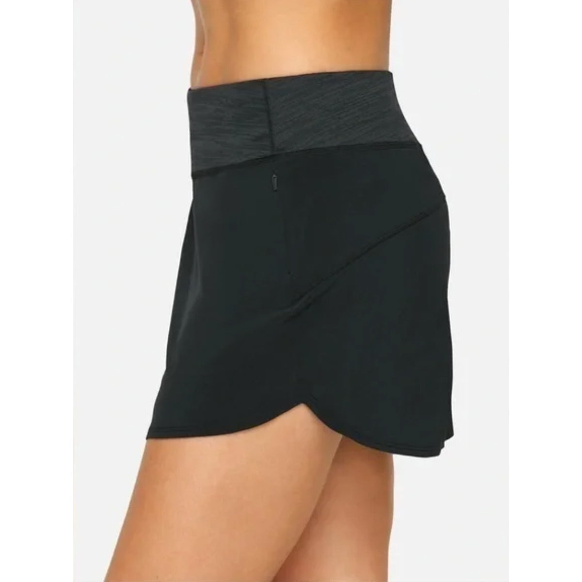 OUTDOOR VOICES Women's Hudson 4" Skort XXS Black Built-in Brief Liner NWT