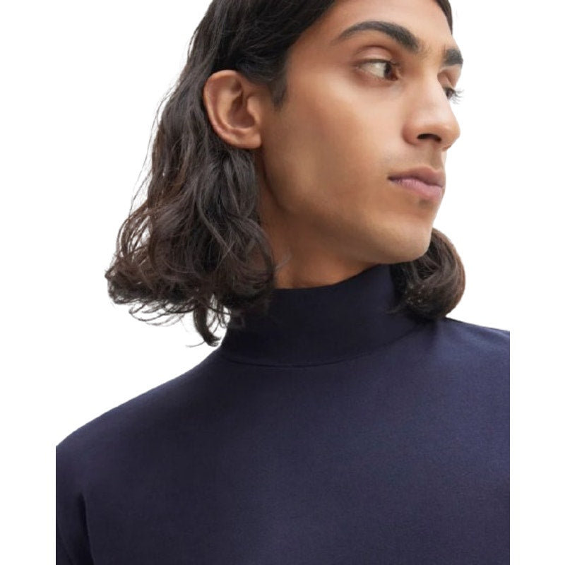 EVERLANE Uniform Men's The Organic Cotton Turtleneck Large Navy Blue NWT