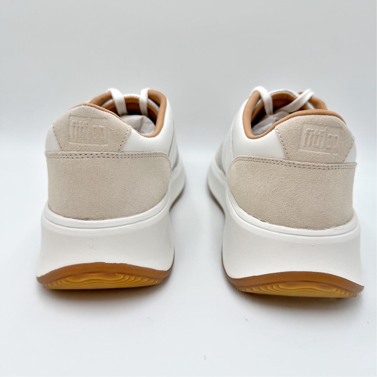 FitFlop Womens F-Mode Casual Sneakers Size 8 EU 39 Urban White Suede NWOB