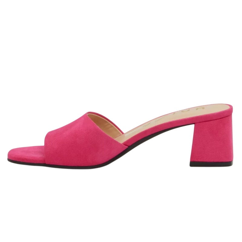 Unisa Womens Venley Heeled Sandal US 6 M EU 36.5 Pink Slip On NWOB