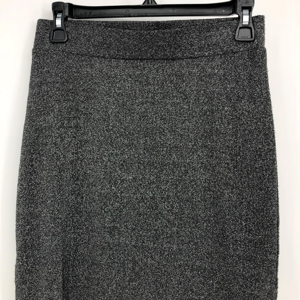 1.State Women's Sparkle Midi Skirt Small Rich Black Small Pull-On Side Slit NWOT