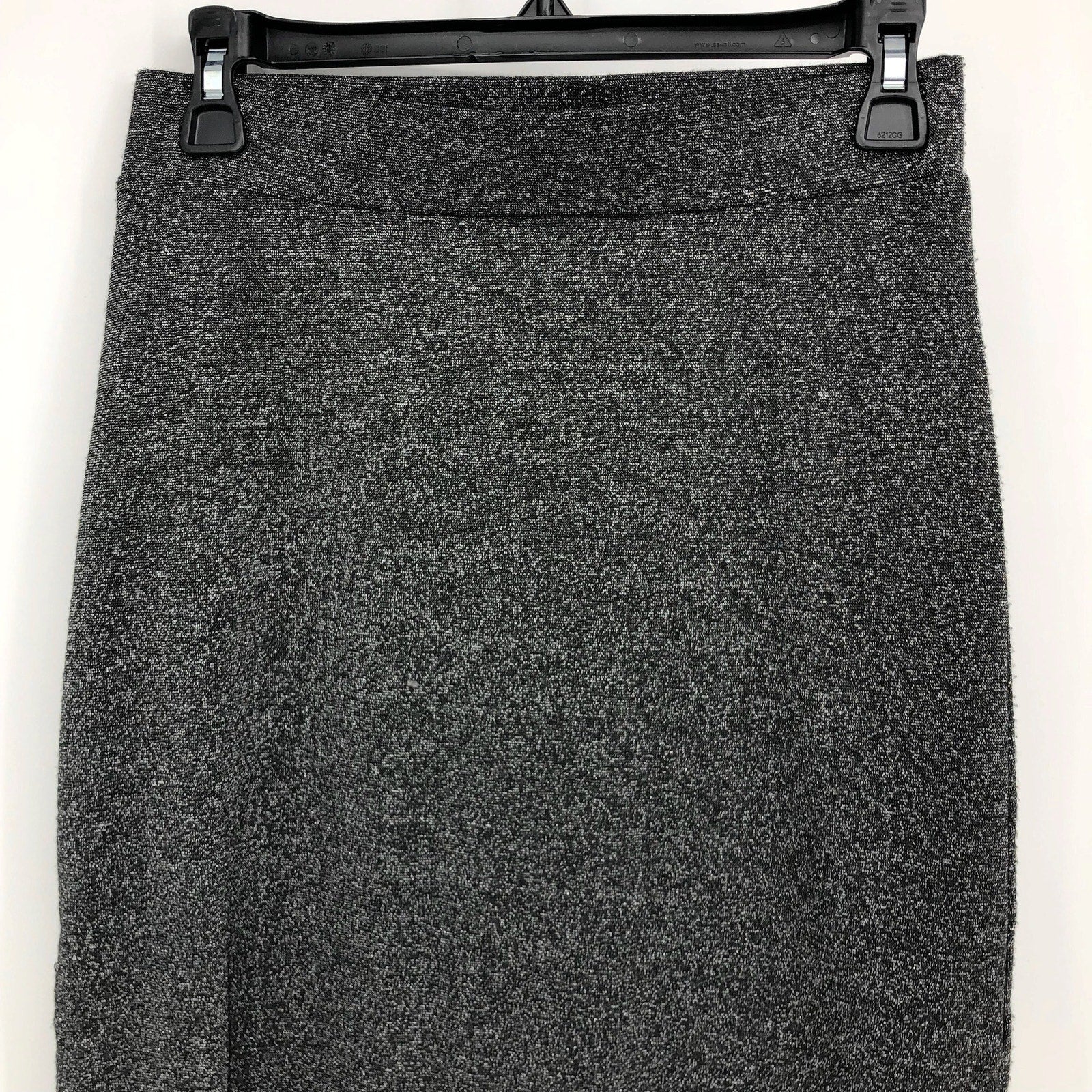 1.State Women's Sparkle Midi Skirt Small Rich Black Small Pull-On Side Slit NWOT