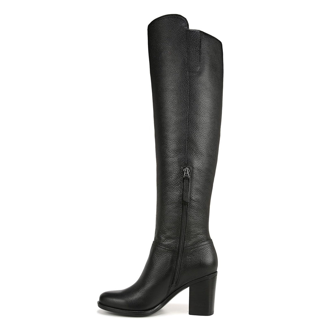 Naturalizer Womens Kyrie Heeled Knee High Boots US 8.5 Wide Black Leather NIB