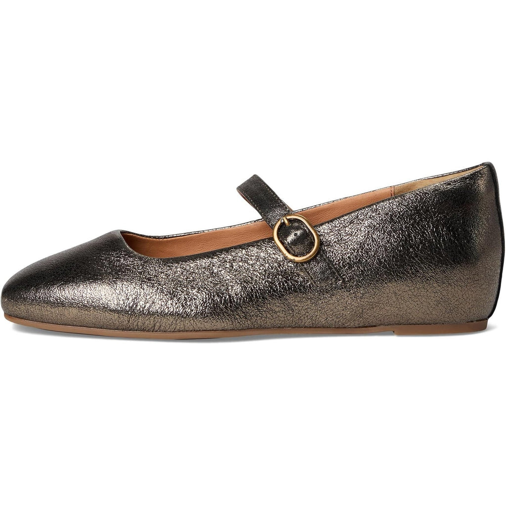 Sofft Womens Palma Mary Jane Flats Size 8.5 EU 39.5 Bronze Metallic Leather NIB