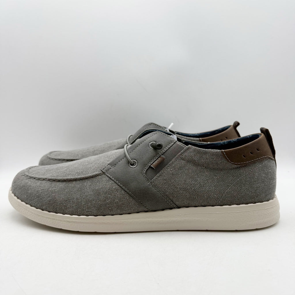 Nunn Bush Mens Brewski Slip on Casual Shoes US 13 M Grey Knit NIB