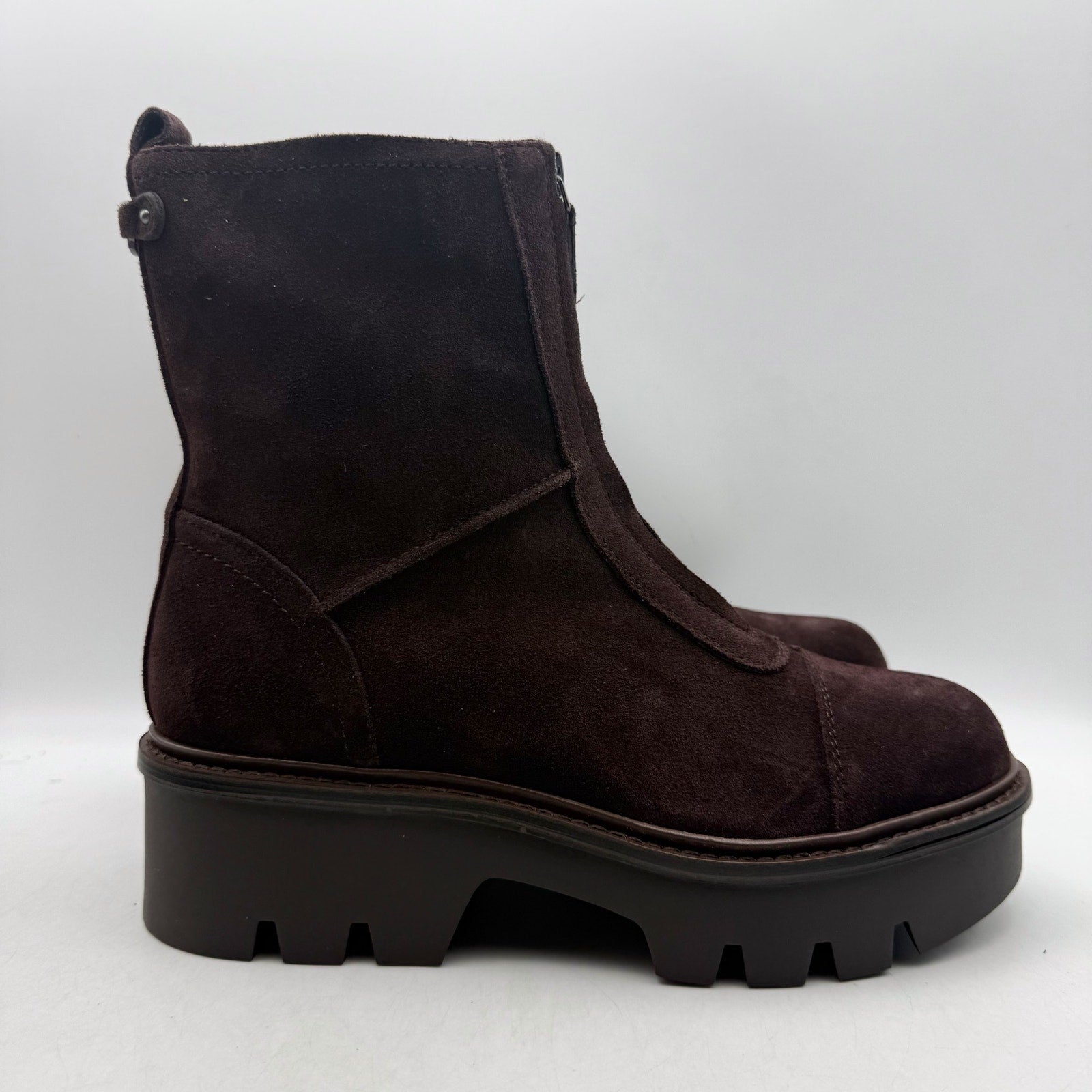 Sam Edelman Womens Cooper Chelsea Ankle Boot US 8 M Cafe Noir Brown Suede NIB