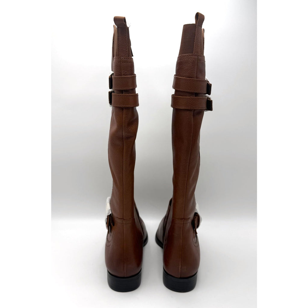 Naturalizer Womens Jessie Knee High Riding Boots Size 7 EU 37 Cinnamon Brown NIB