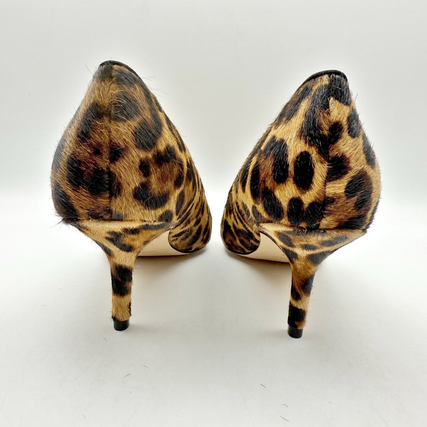 Nine West Womens Arlene Pumps US 9.5 M EU 40.5 Leopard Calf Hair NIB