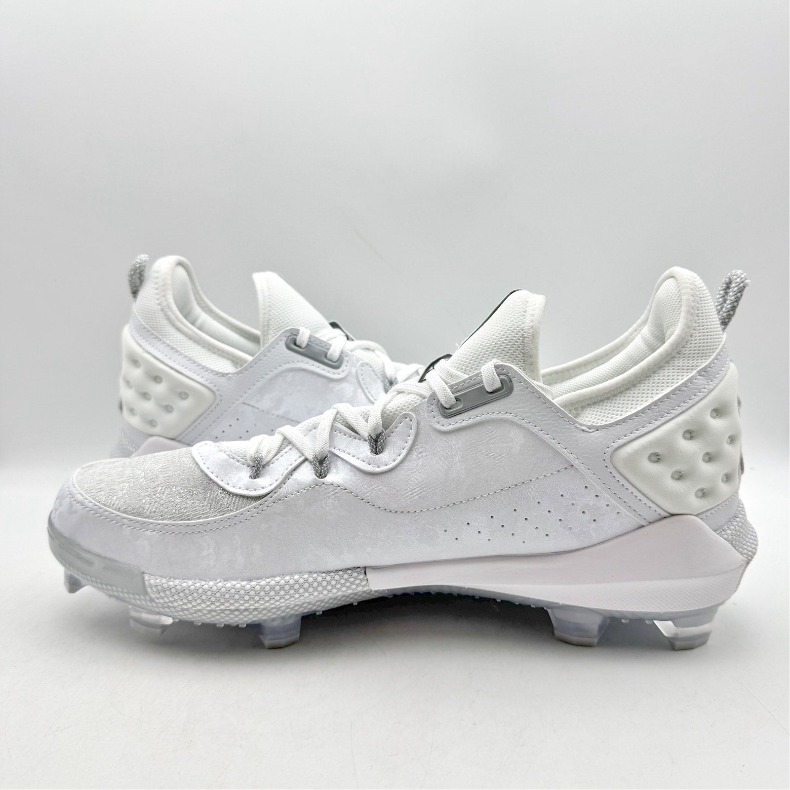 Under Armour Mens Harper 8 Elite Baseball Cleats Size 6.5 EU 39 White Grey NWOB