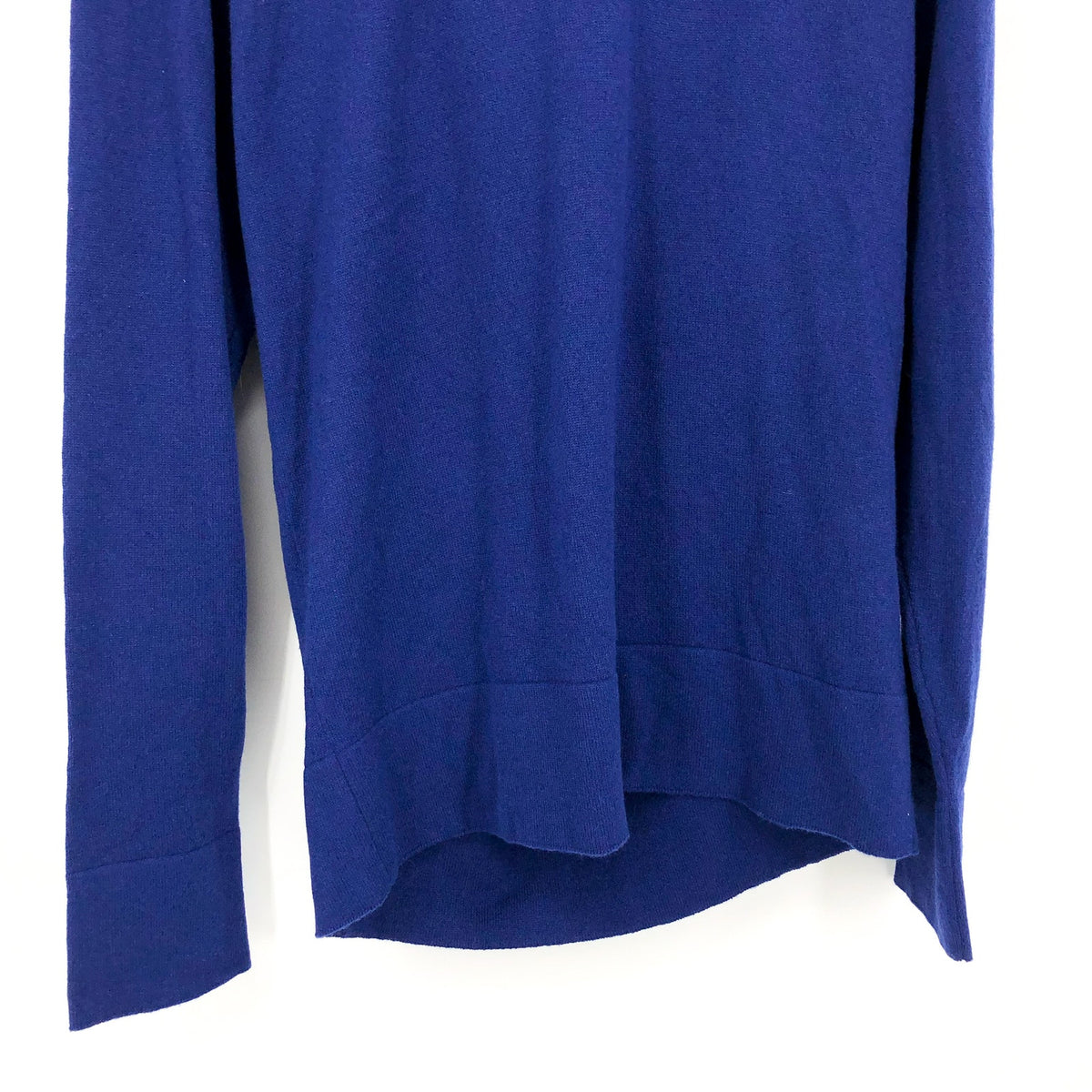 ACTIVE CASHMERE Men's Cashmere Hoodie Sweater Large Blue Machine Washable NWT