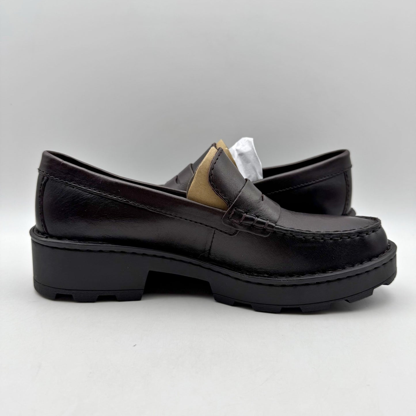 Born Womens Carrera Loafers US 7 M EU 37.5 Burgundy Leather Slip On NIB