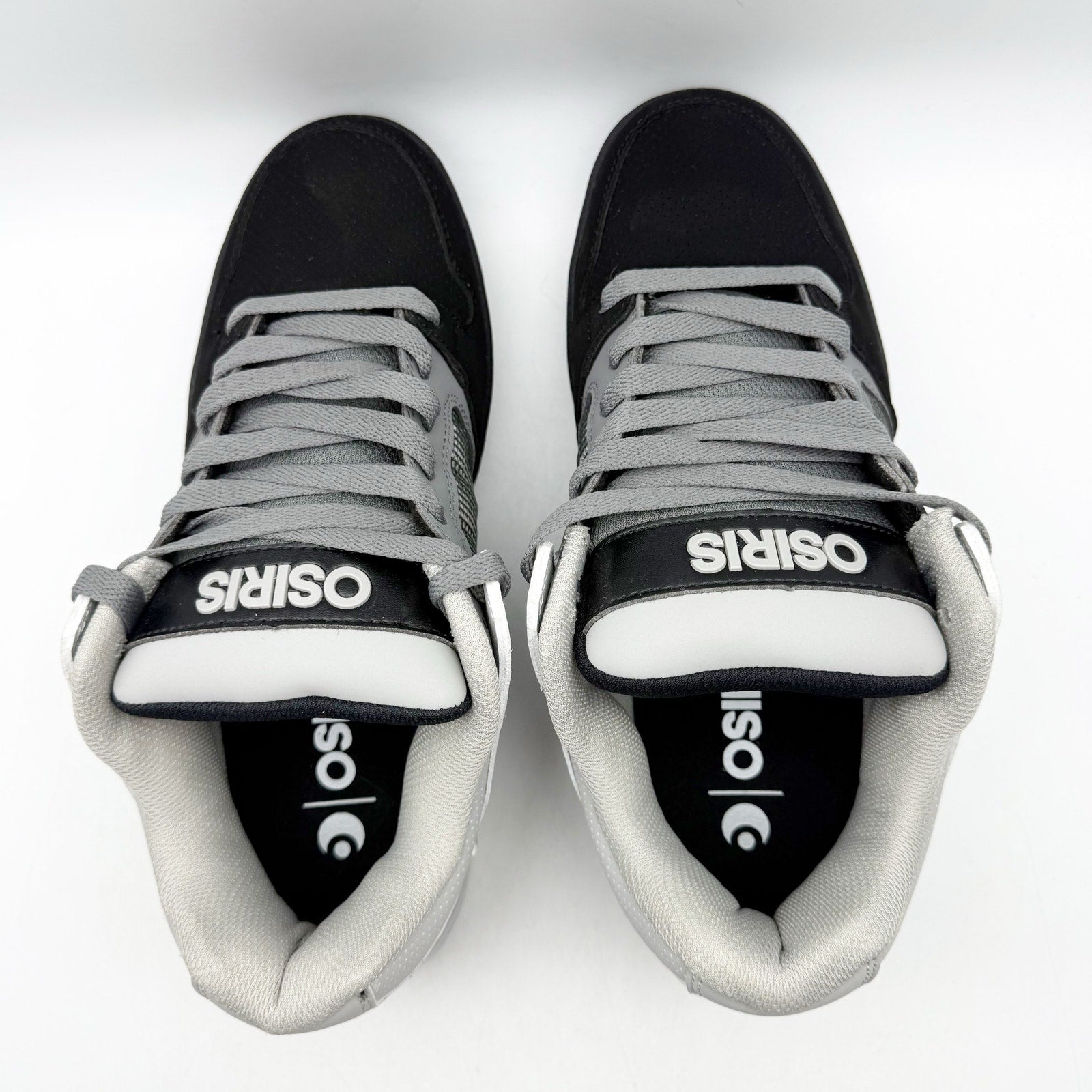Osiris Mens Pixel Skate Sneakers US 10 EU 43 Grey Black Leather Team NIB