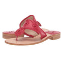 Jack Rogers Womens Jacks Flat Sandals Size 10 M Red Leather NWOB