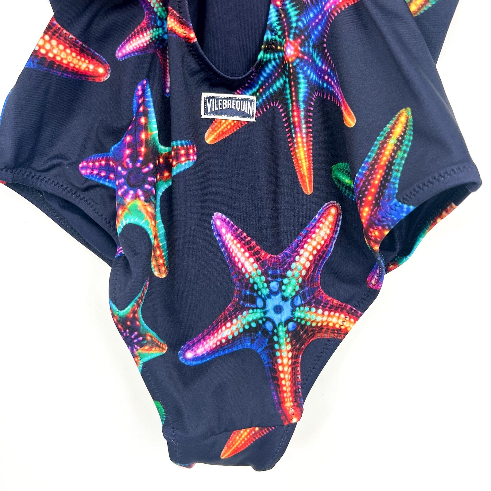VILEBREQUIN GIRLS' Disco Stars One-Piece Swimsuit 6-7 YEARS 10 ANS Blue NWT