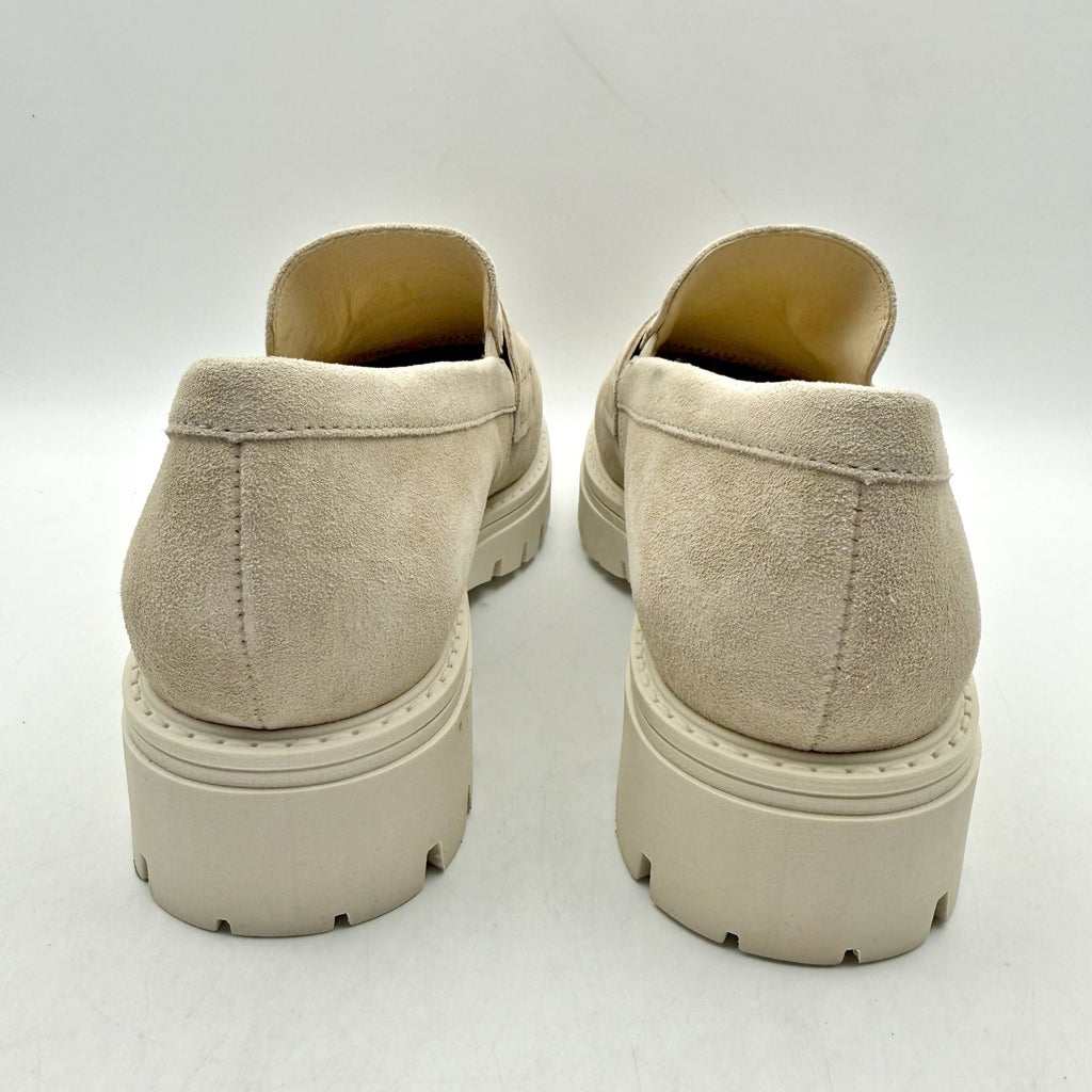 Gabor Womens 22.453 Platform Loafers UK 4 US 6.5 Beige Suede NWOB