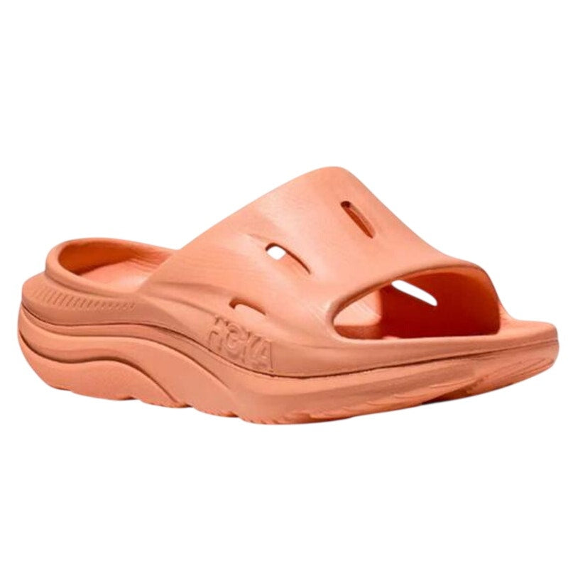 Hoka Mens ORA Recovery Slide 3 Sandals Size 12 Orange Papaya NWOB