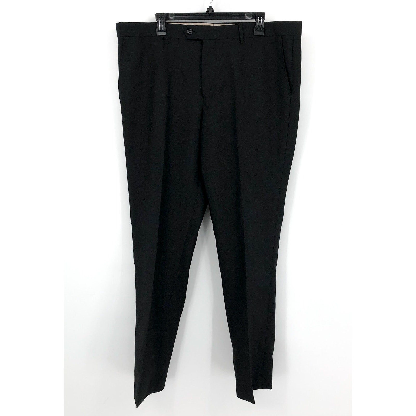 OPPOSUITS Men's Straight Leg Dress Pants 40X34 Black Flat Front NWOT