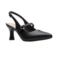 CLARKS Women's Kataleyna Ruby Buckle Dress Pumps Size 8.5 WIDE Black Leather NIB