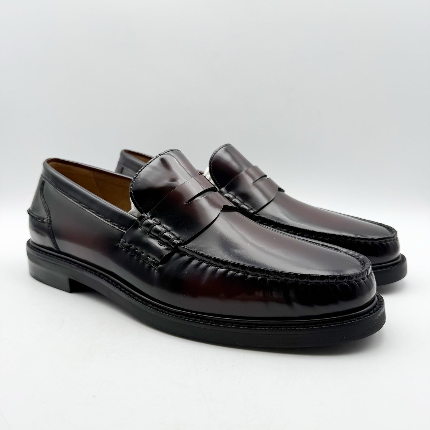 Cole Haan Mens Pinch Prep Penny Loafers US 10 M EU 43 Burgundy Leather NIB