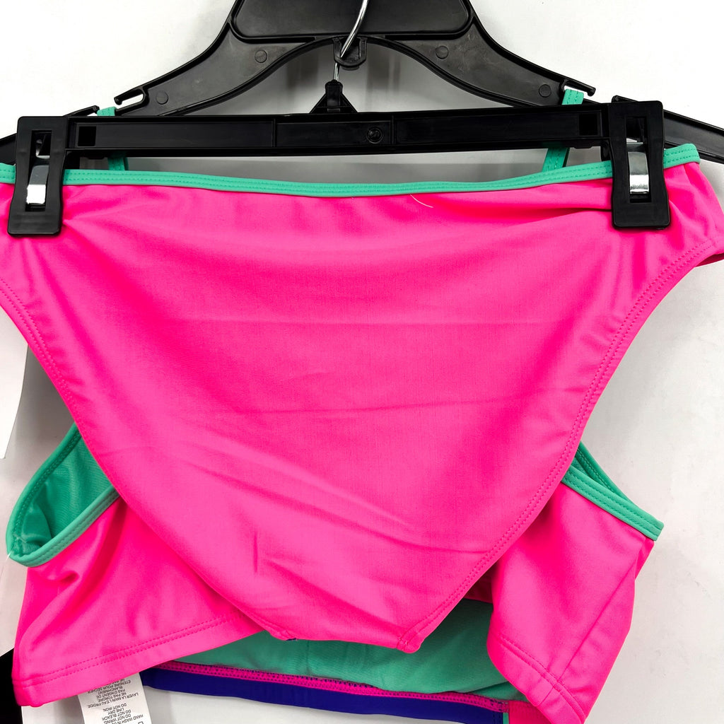 UNDER ARMOUR Girls Tankini & Hipster Bikini Swimsuit Size 12 Pink Blue NWT