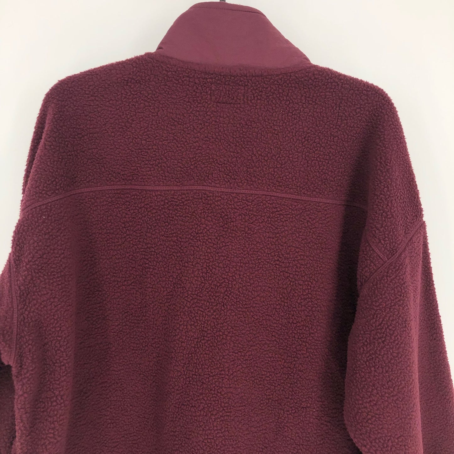 BASS OUTDOOR Coastal Sherpa Jacket XS Purple Fig Full-Zip Drawstring-Waist NWT