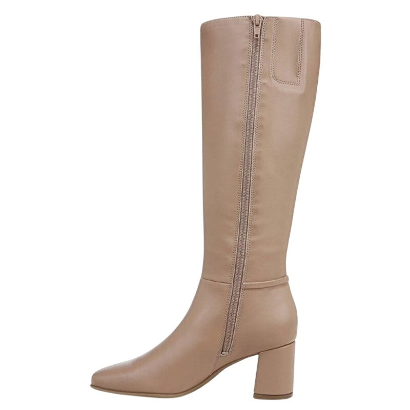 T5111. Naturalizer- WOMENS 8M WIDE CALF- Waylon Knee High Boots Beige Taupe NIB