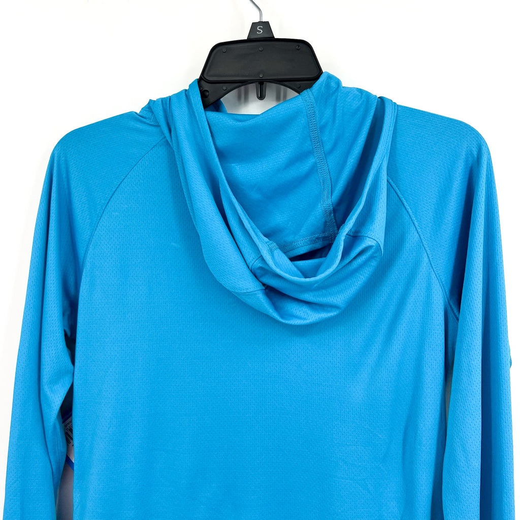 COLUMBIA Womens PFG Solar Stream Elite Hoodie XS Vivid Blue Long Sleeve NWT