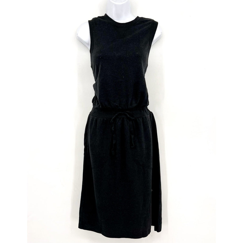 PRANA Women's Cozy Up Beach Hopper Blouson Dress Small Black Sleeveless NWT