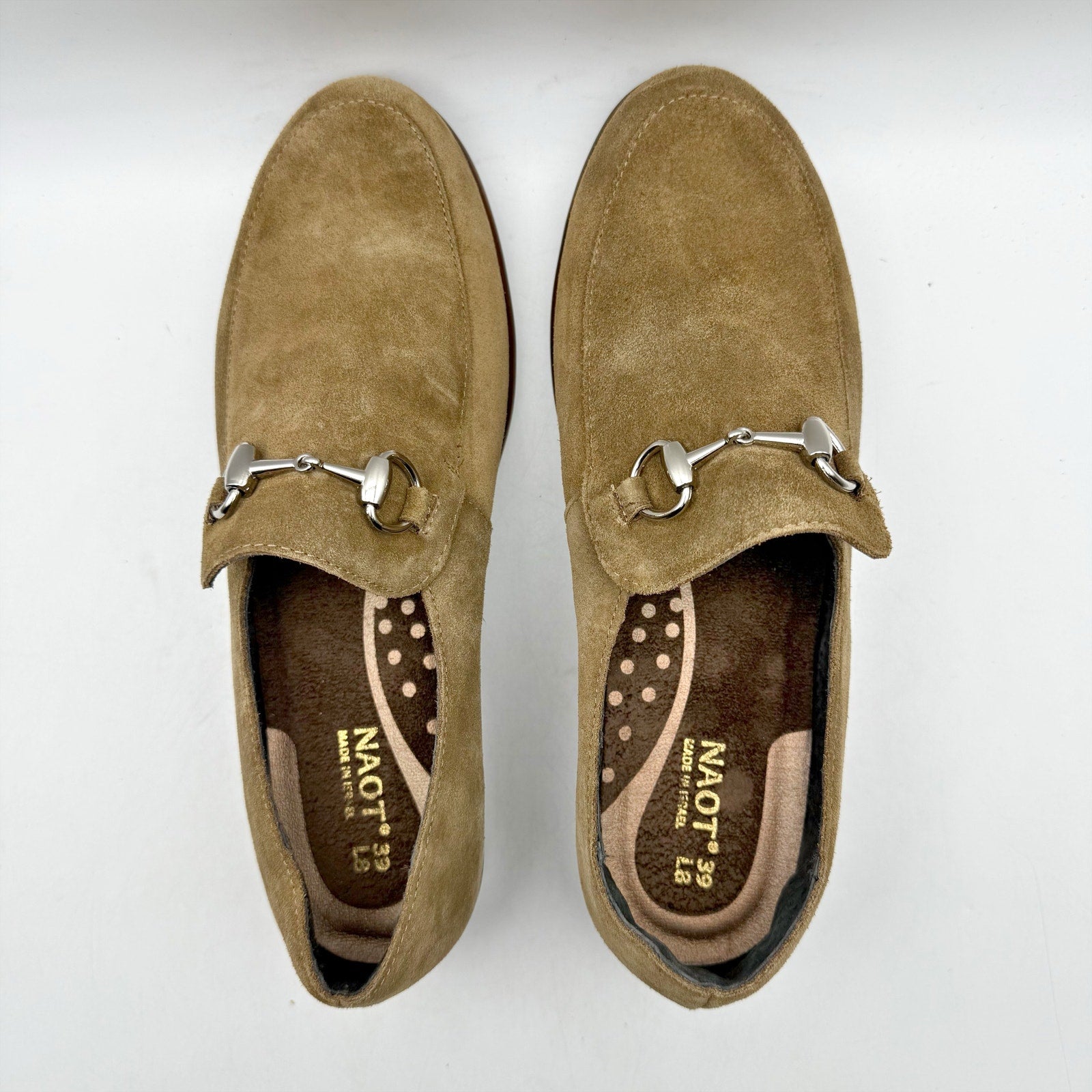 Naot Womens Bentu Loafers EU 39 US 8 Brown Suede Orthotic Friendly NIB