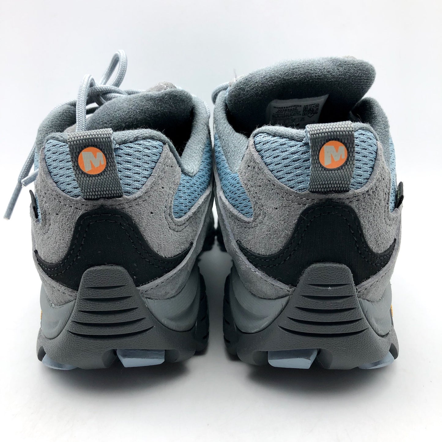 Merrell Womens Moab 3 Hiking Sneaker US 6.5 EU 37 Blue Grey Suede Waterproof NIB