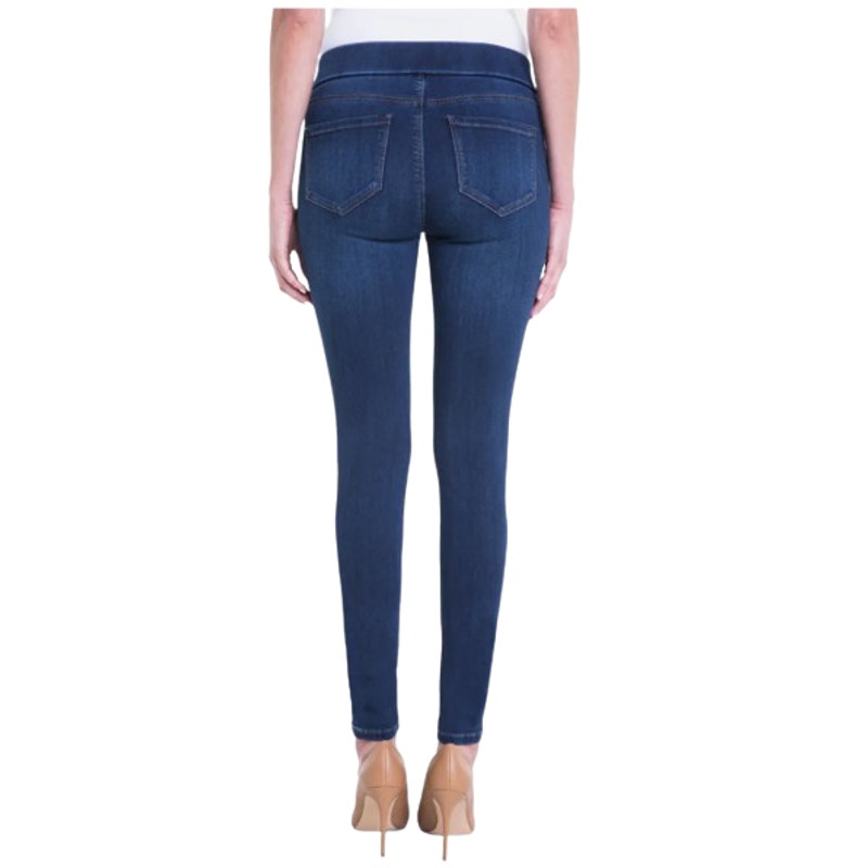 Liverpool Women's Sienna Pull-On Skinny Jeans Size 12 Dark Blue NWT