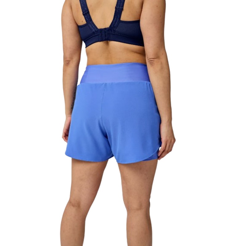 BROOKS Women's Chaser 5" 2-in-1 Shorts 2.0 Medium Bluebell Atheltic NWT