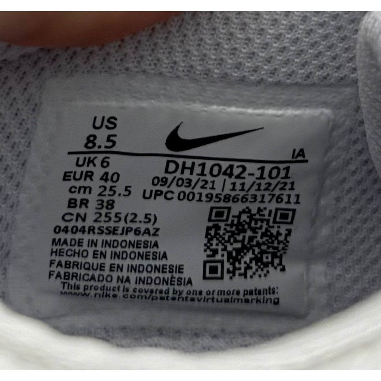 NIKE Womens Zoom Court Lite 3 Athletic Shoes US 8.5 White Silver DH1042 NIB
