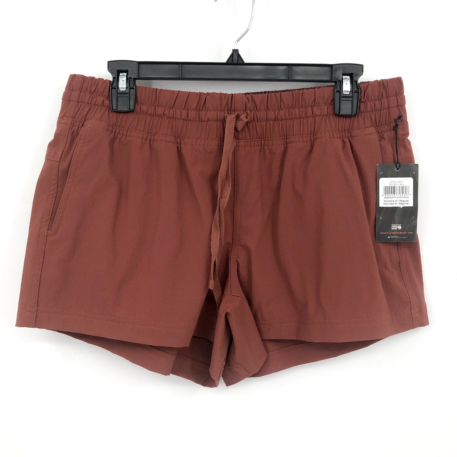 MOUNTAIN HARDWEAR Women's Basswood Pull-on Shorts Medium Red Clay Earth NWT