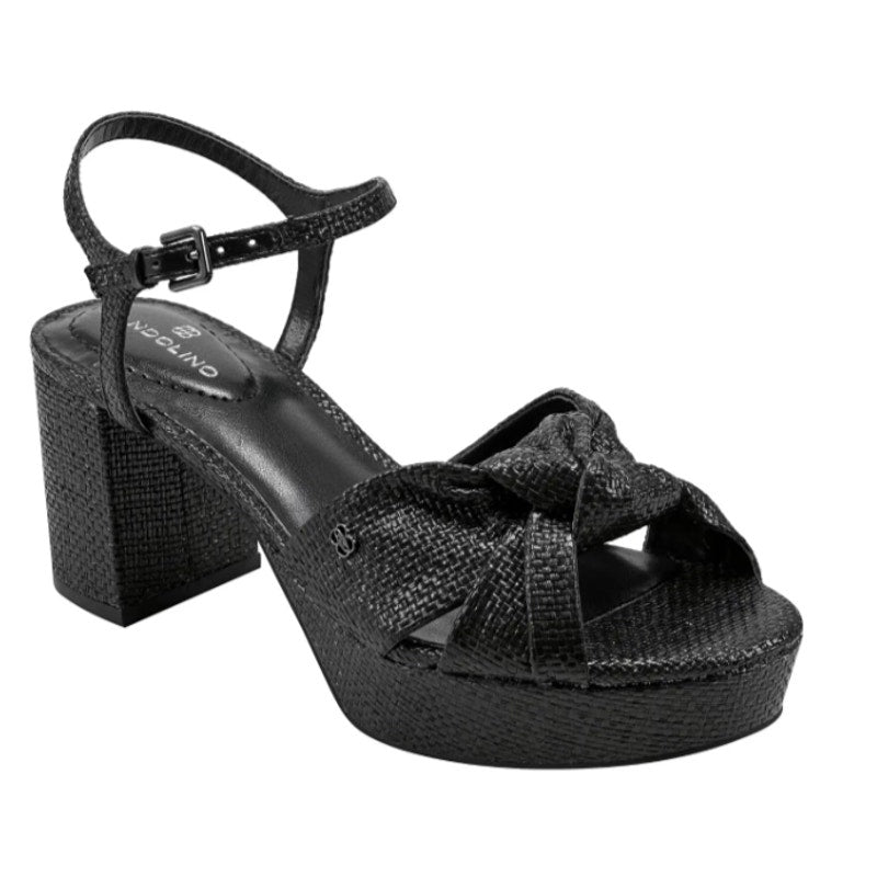 Bandolino Womens Prezley Heeled Sandals Size 10 M EU 40.5 Black Party NIB