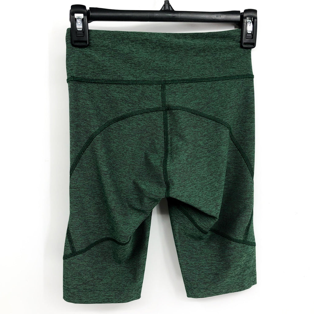 OUTDOOR VOICES Women's Double Time Biker Shorts XS Green 10" Inseam NWT