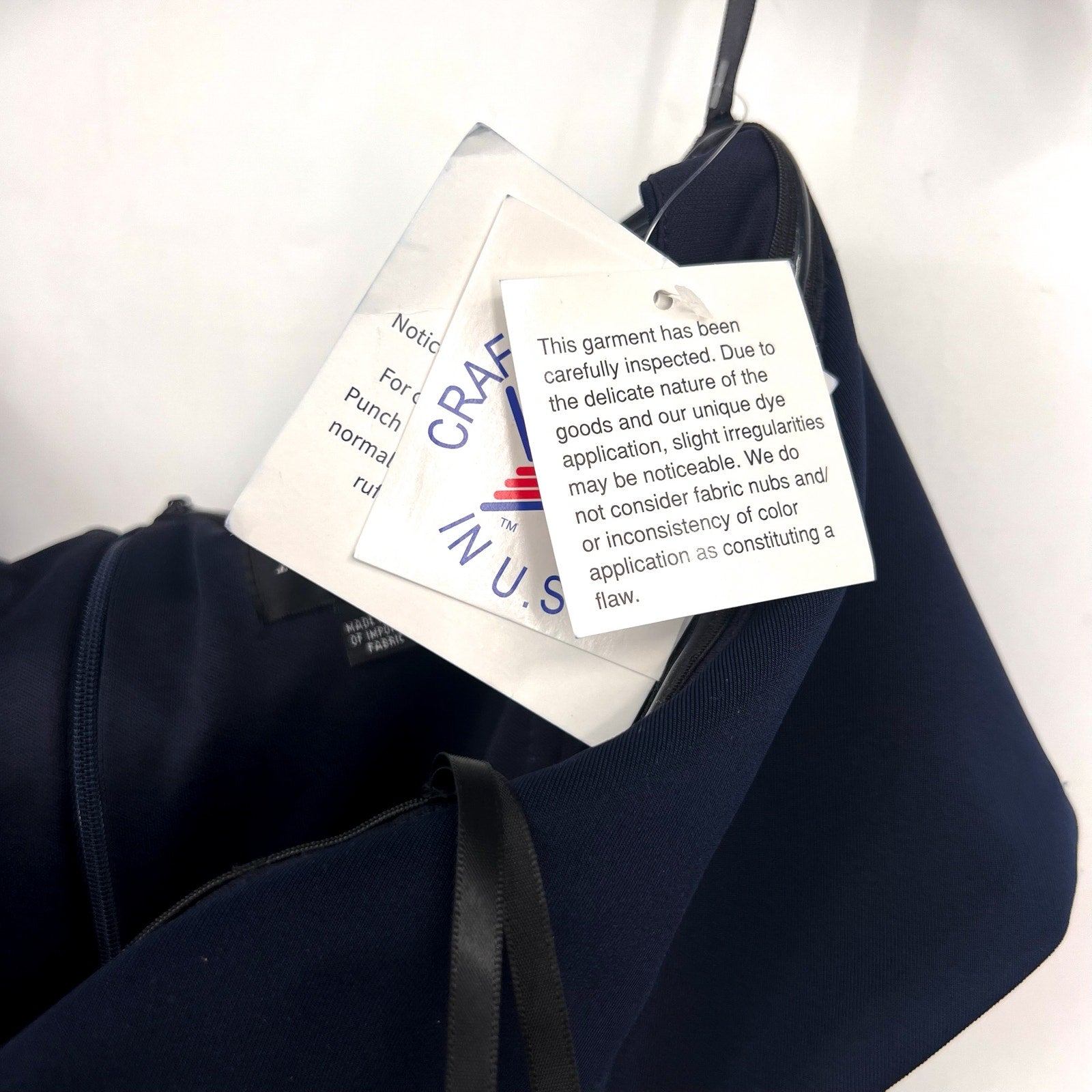 XSCAPE Patti Off the Shoulder Scuba Crepe Dress SIZE 14 Blue Midnight Gown NWT