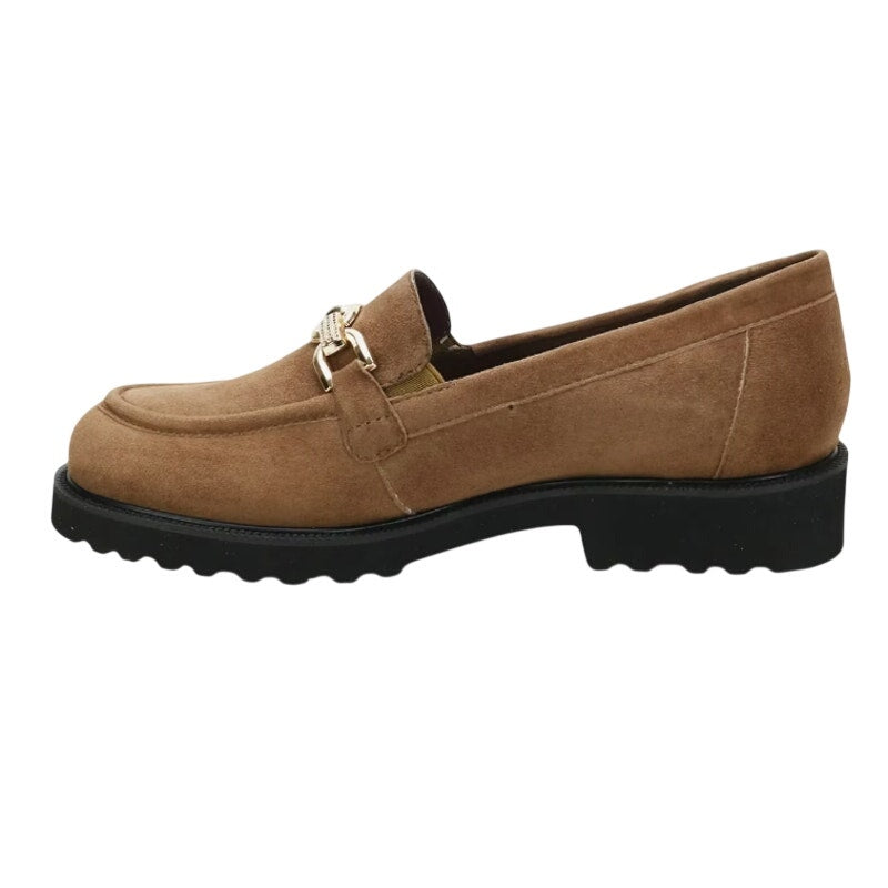 David Tate Womens Magan Loafers US 10.5 WW Brown Suede Slip On NWOB