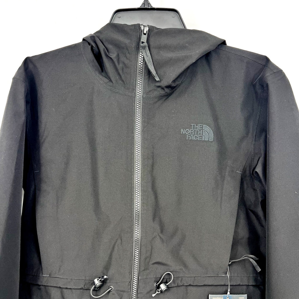 THE NORTH FACE Women's Daybreak Crop Rain Jacket Small TNF Black Hooded NWT