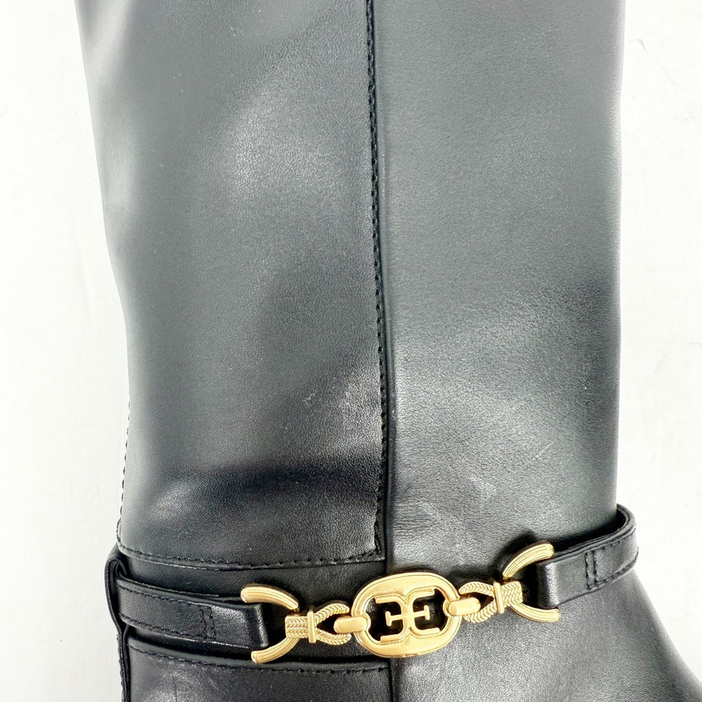 Sam Edelman Womens Clive Knee High Boots US 8 M EU 38.5 Black Leather NIB