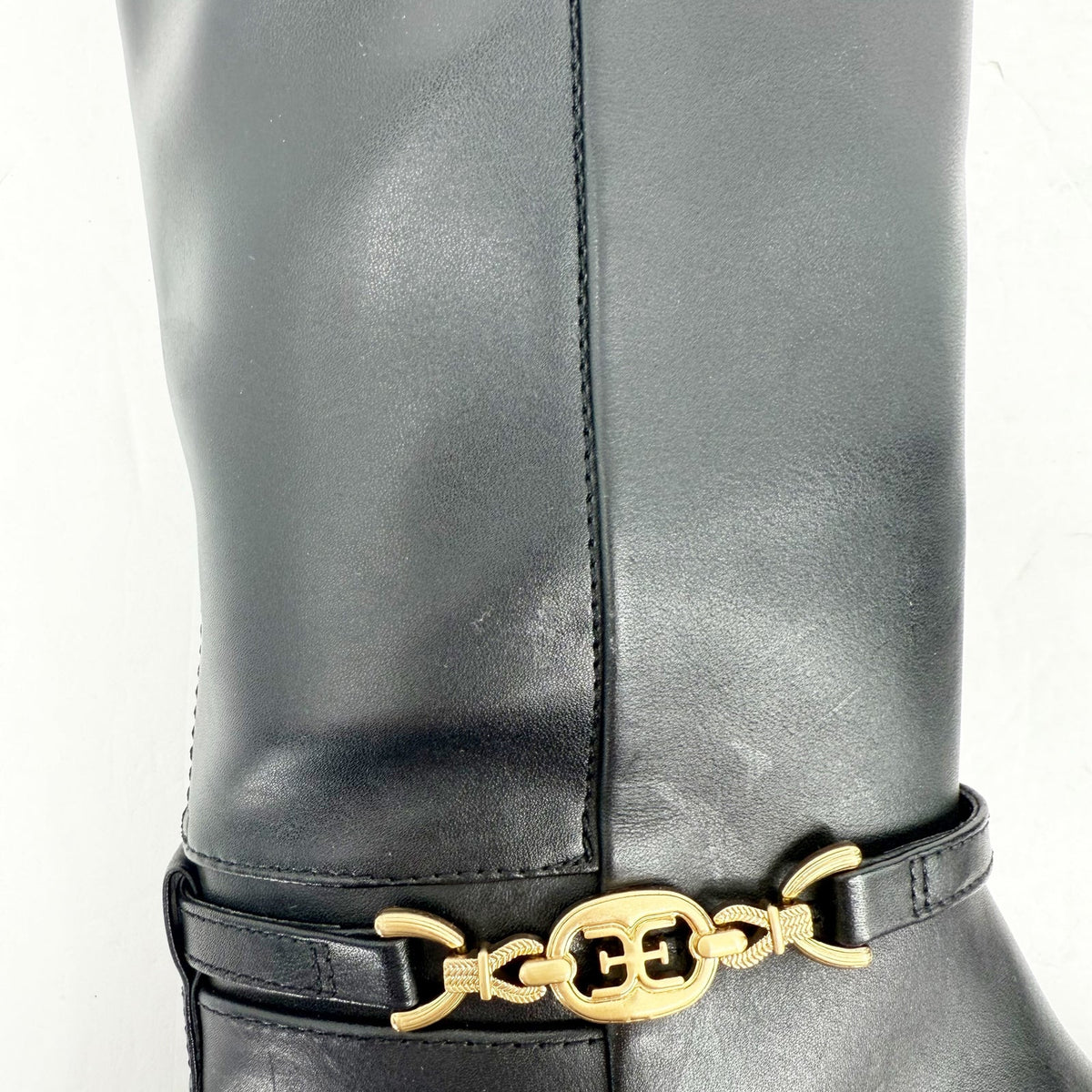Sam Edelman Womens Clive Knee High Boots US 8 M EU 38.5 Black Leather NIB