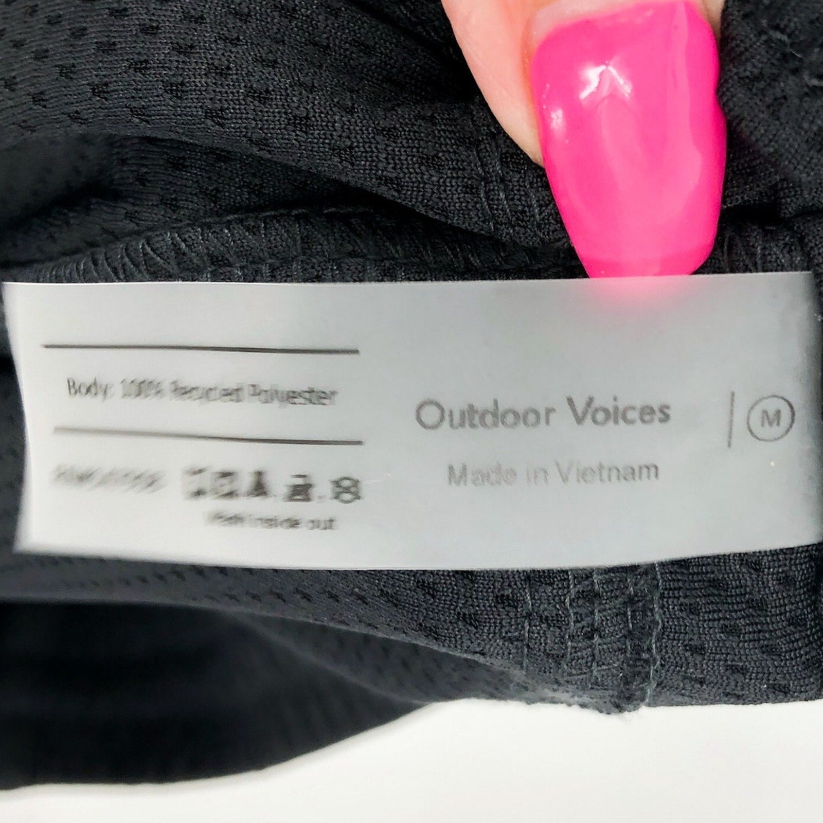 OUTDOOR VOICES Women's RecMesh Athletic Shorts Medium Black 5" Inseam NWT