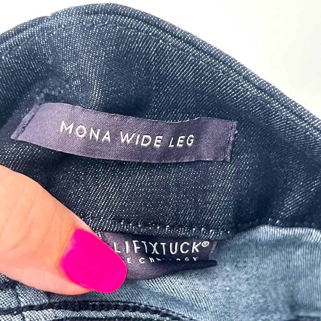 NYDJ Women's Mona Wide Leg Ankle Trouser Jeans Size 16 Deep Blue Rinse NWT