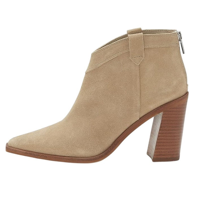 Vince Camuto Womens Wellinda Ankle Bootie Size 11 Tan Suede Heel Ankle Boot NWOB