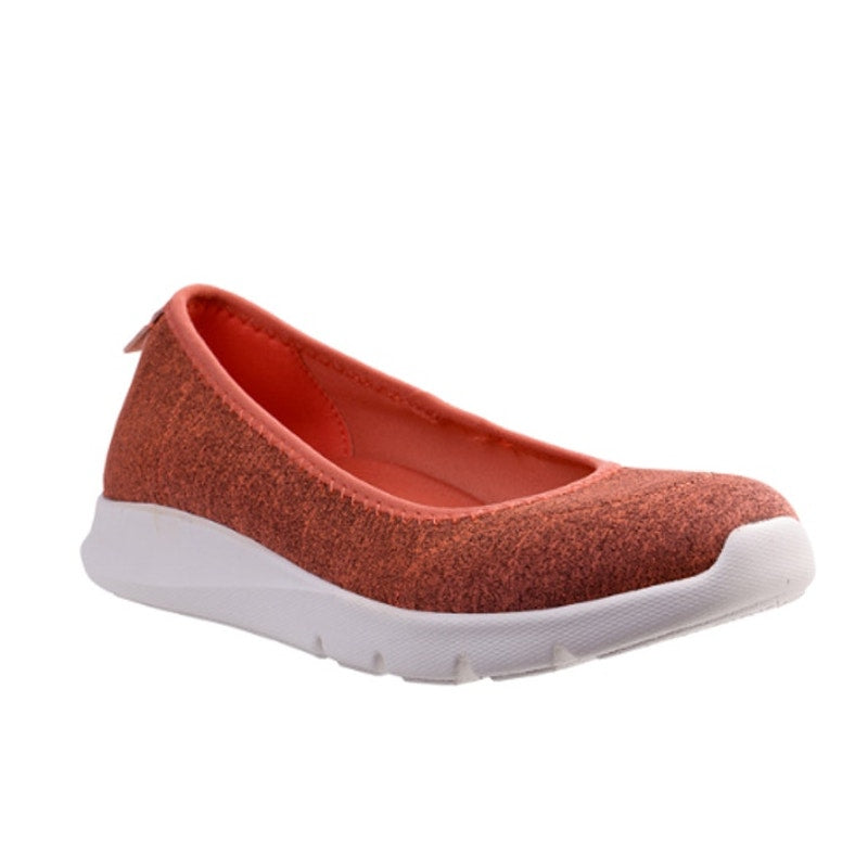 Spenco Womens Daily Stretch Jersey Slip-On Shoes Size 8 Red Terracotta NIB