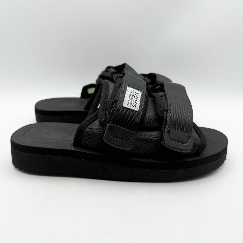 Suicoke Womens MOTO-VS Slip On Sandals Size 6 EU 35 Black Suede NWOB