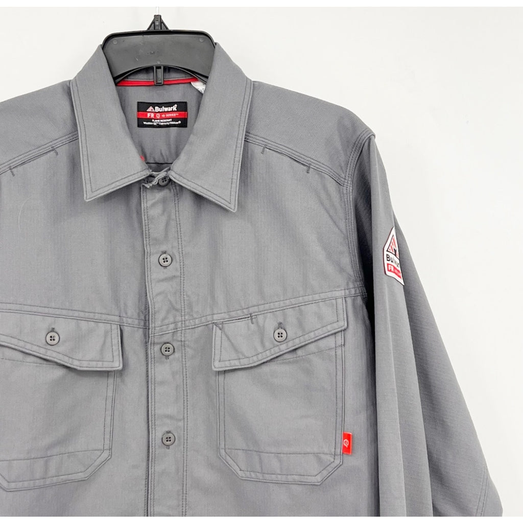 BULWARK Men's iQ Series Endurance Collection FR Work Shirt Medium Grey NWOT