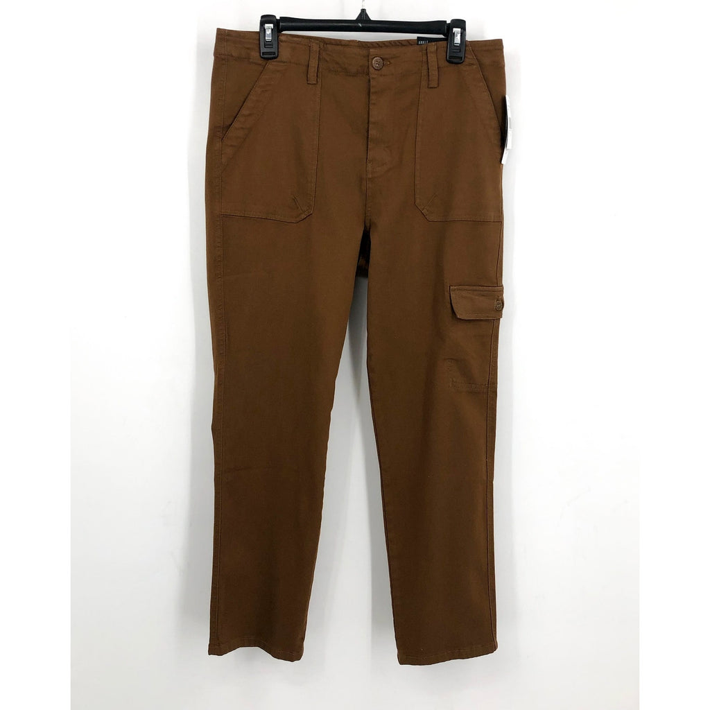 KUT FROM THE KLOTH Cargo Pants Size 12 Brown Autumn Ankle Straight Leg  NWT
